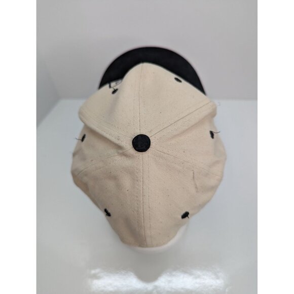 Fishing Embroidered Saying Men Beige Black Adj Strap Back Cap Hat KC Caps - Picture 5 of 8